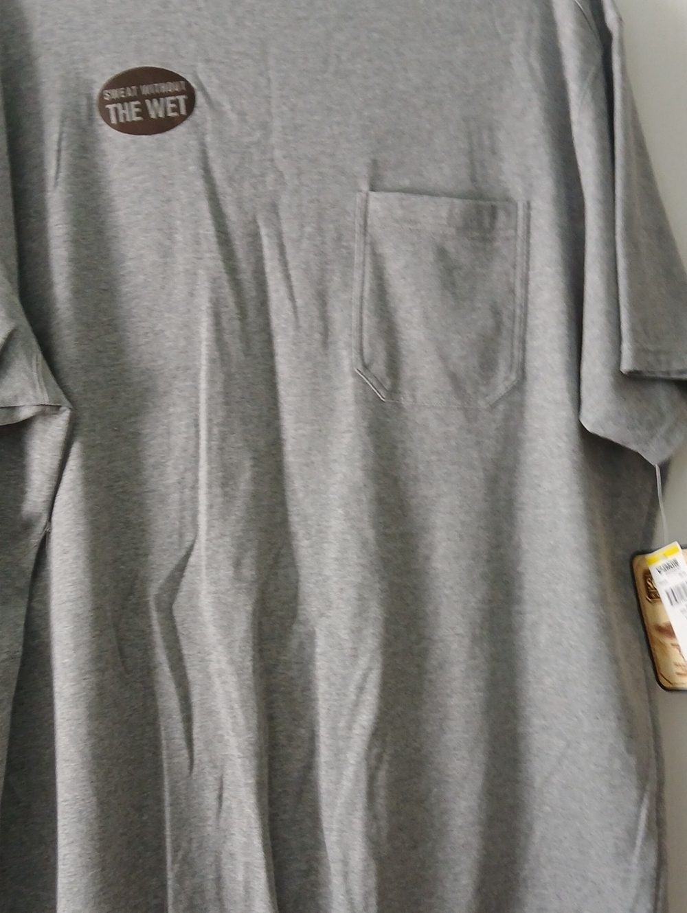 Men's Gray Short Sleeve Pocket Tee -